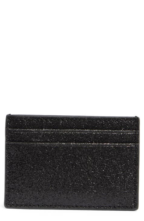 Estuche para tarjetas con purpurina