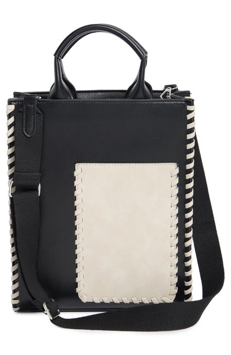 Minibolso de punto elástico bicolor