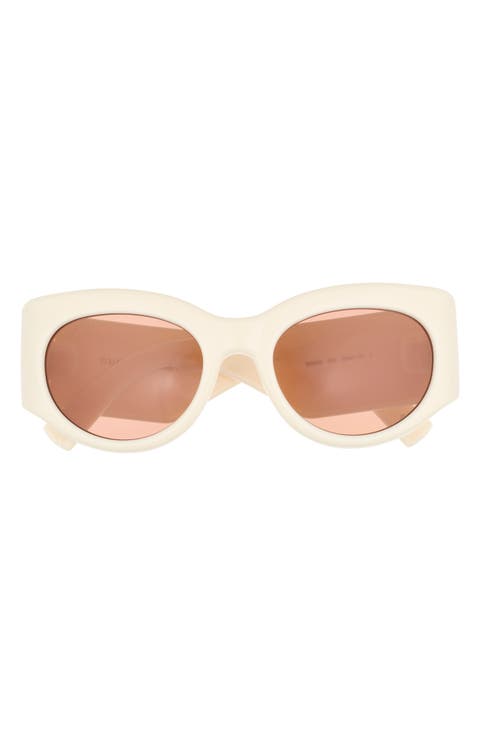 53mm Modified Cat Eye Sunglasses