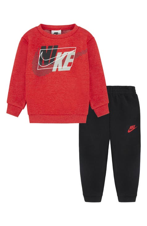 Conjunto de sudadera y chándal de vellón con logotipo (bebé)