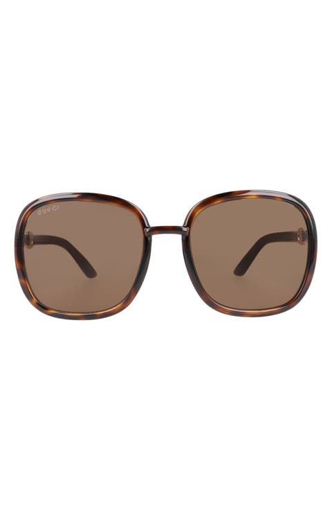 57mm Square Sunglasses