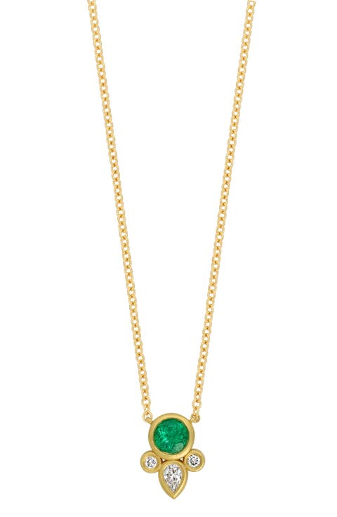 El Mar Emerald & Diamond Pendant Necklace (Nordstrom Exclusive)