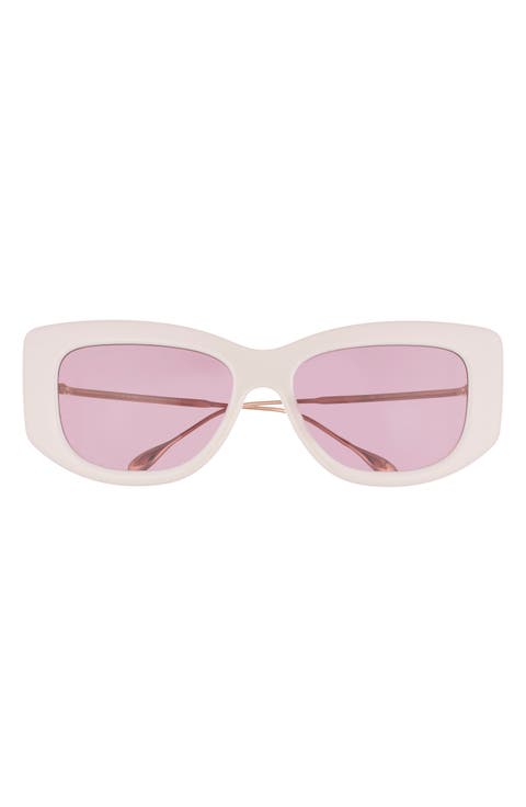 55mm Polarized Square Sunglasses