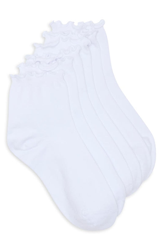 3-Pack Lettuce Edge Ankle Socks