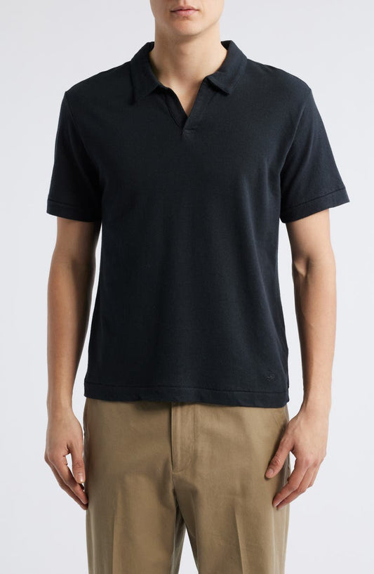 Johnny Collar Linen & Organic Cotton Polo