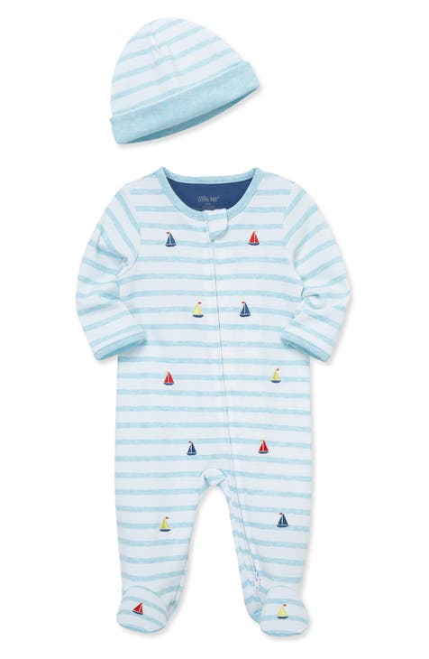 Conjunto de Footie y Sombrero Marinero (Bebé)