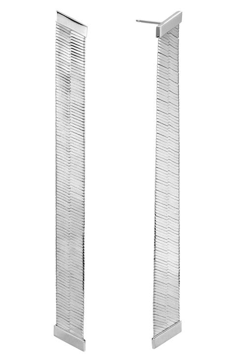 Herringbone Linear Earrings