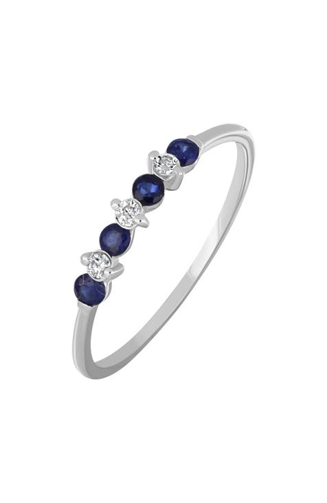 Anillo Zafiro Azul y Diamantes (Exclusivo Nordstrom)