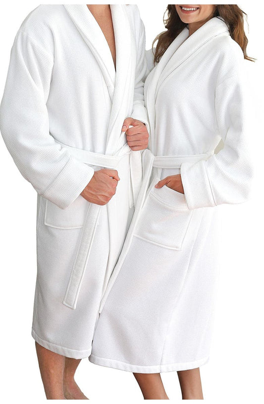 Turkish Cotton Waffle Terry Robe