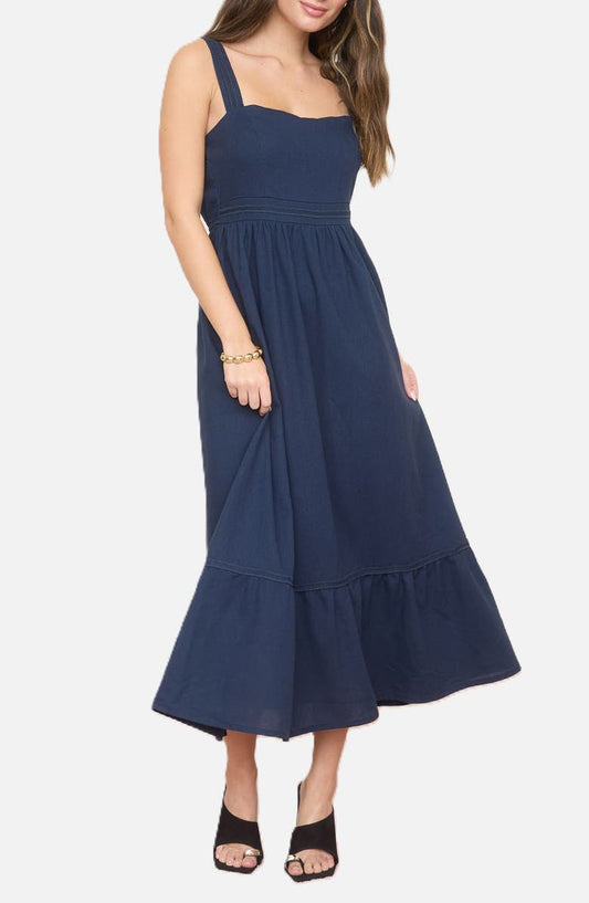 Square Neck Midi Dress