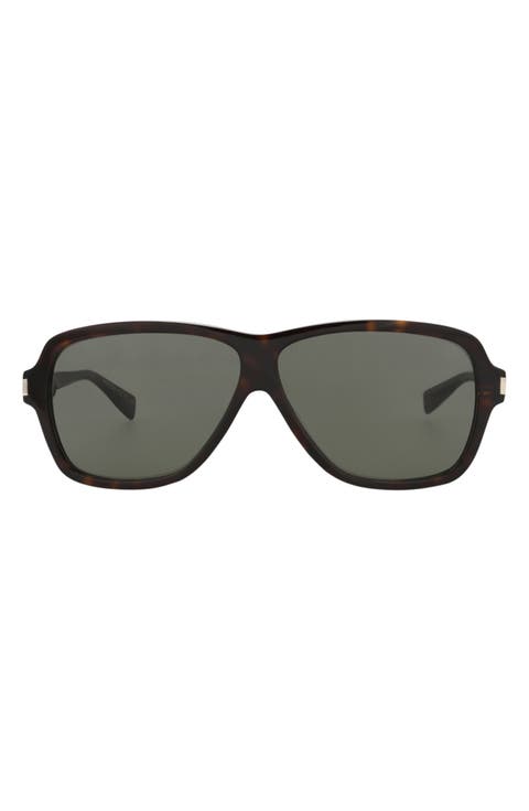 62mm Aviator Sunglasses