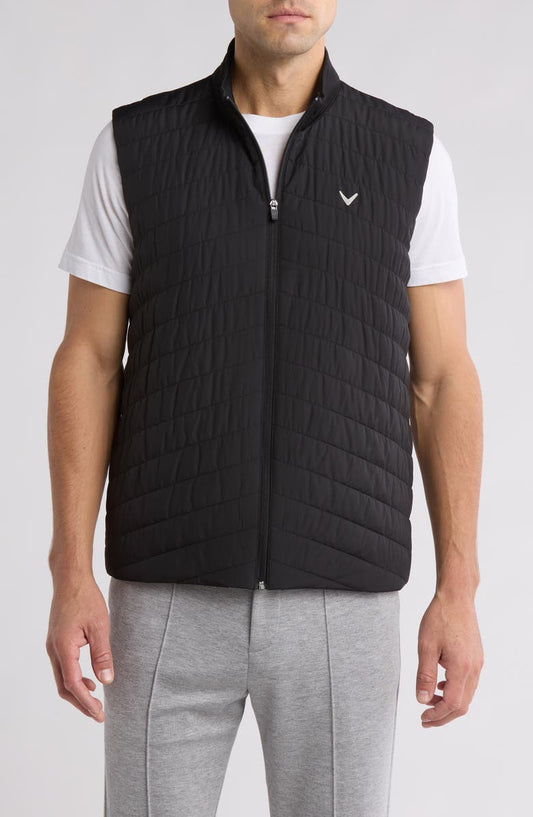 Chevron Quilted Puffer Vest