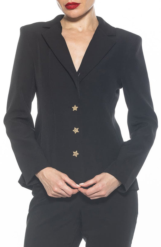 Gwen Jacket Star Button Blazer