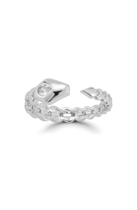 Anillo serpiente CZ
