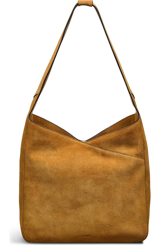 Alpha Road Suede Shoulder Bag