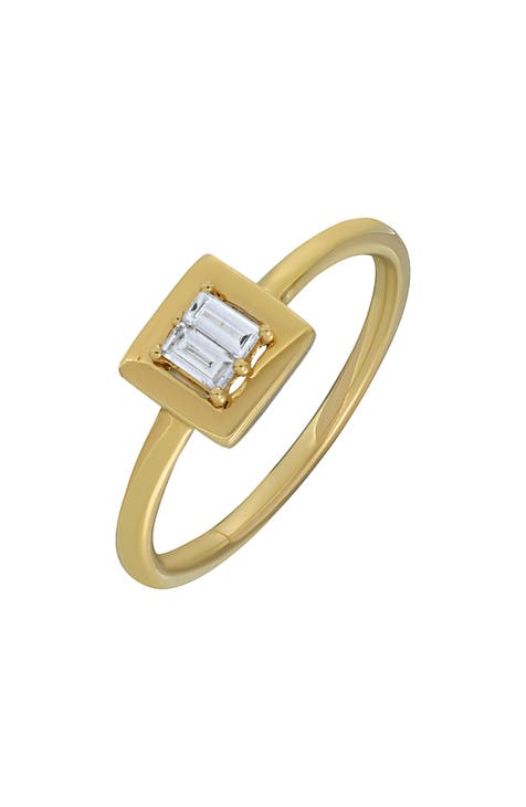 Anillo apilable de diamantes baguette (Exclusivo Nordstrom)