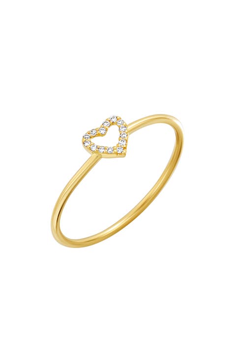 Anillo Apilable Icono Diamante Oro 18K - 0,04 ctw (Exclusivo Nordstrom)