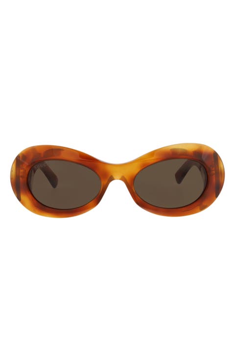 51mm Oval Sunglasses