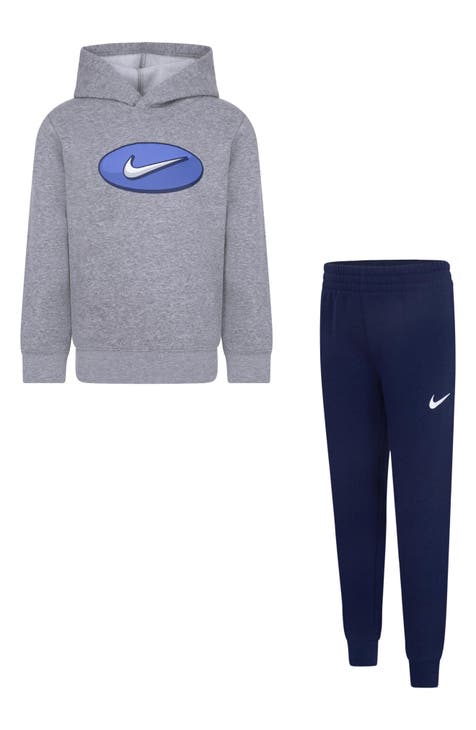 Conjunto de sudadera con capucha y joggers de forro polar para ropa deportiva para niños pequeños