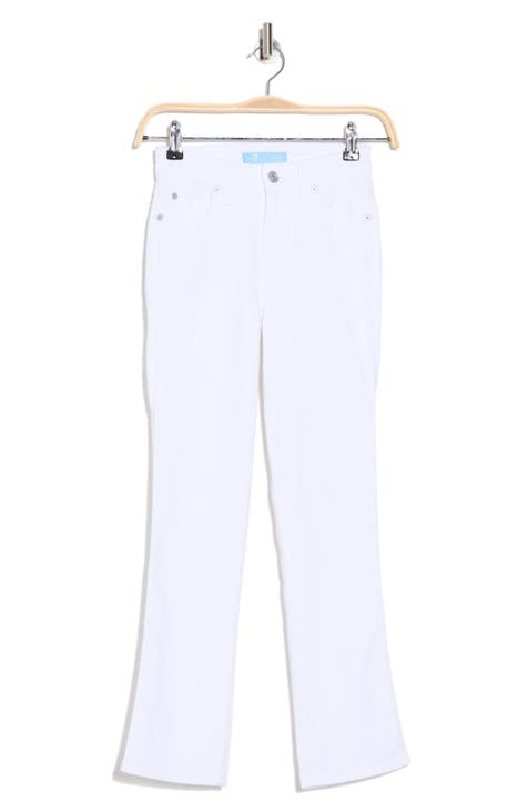 Vaqueros cortos de pierna recta Kimmie (blanco limpio)