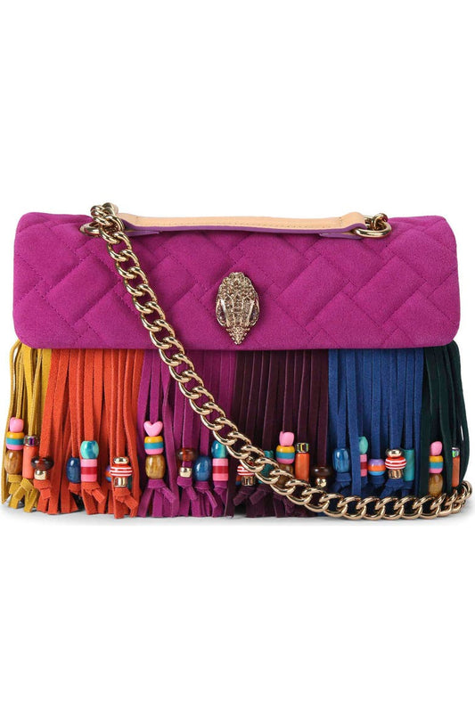Kensington Leather Fringe Crossbody Bag