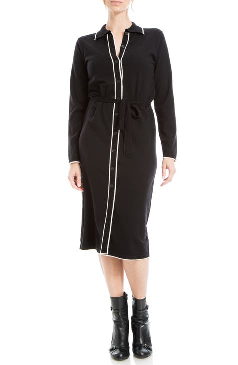 Vestido camisero de manga larga