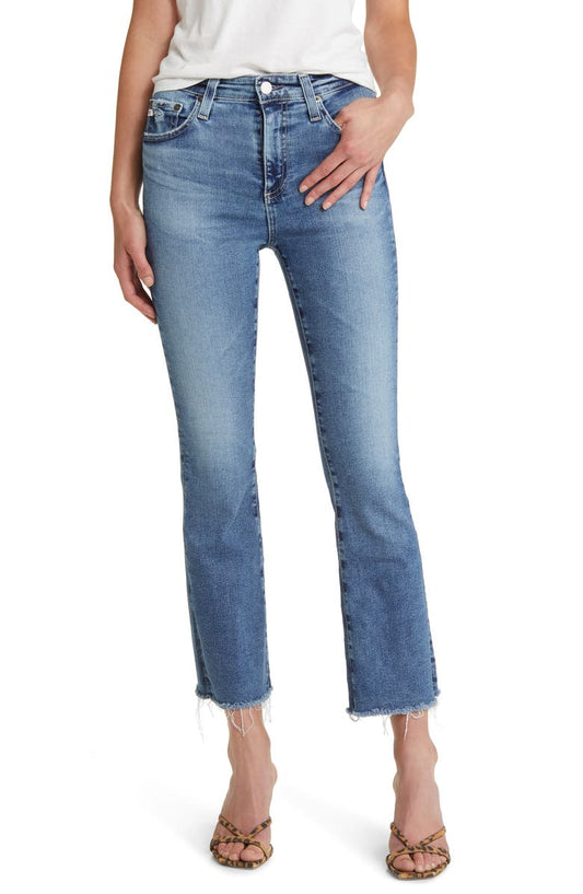 Farrah High Waist Crop Bootcut Jeans