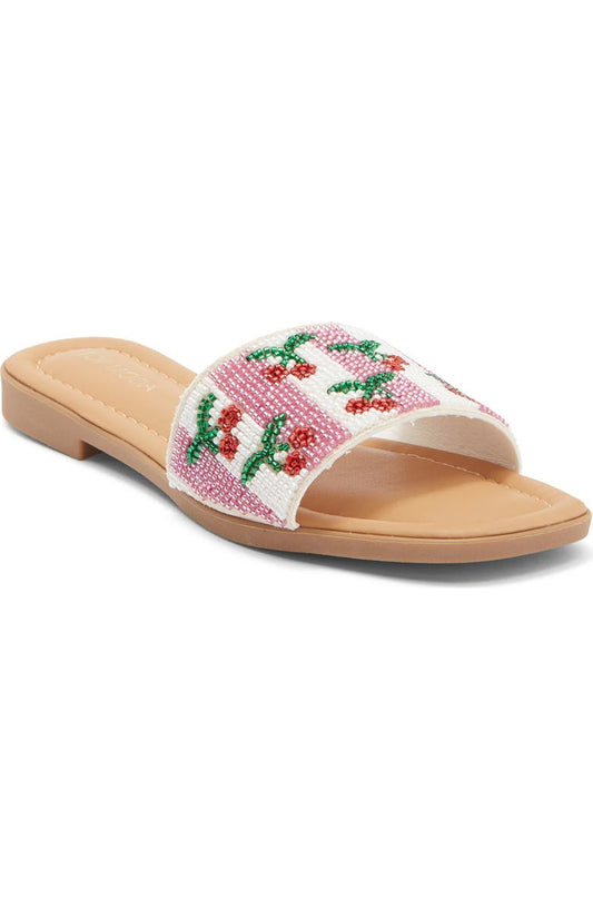 Rae Beaded Slide Sandal (Women)