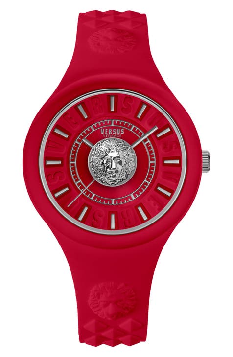 Reloj con correa de silicona Fire Island Lion para mujer, 39 mm