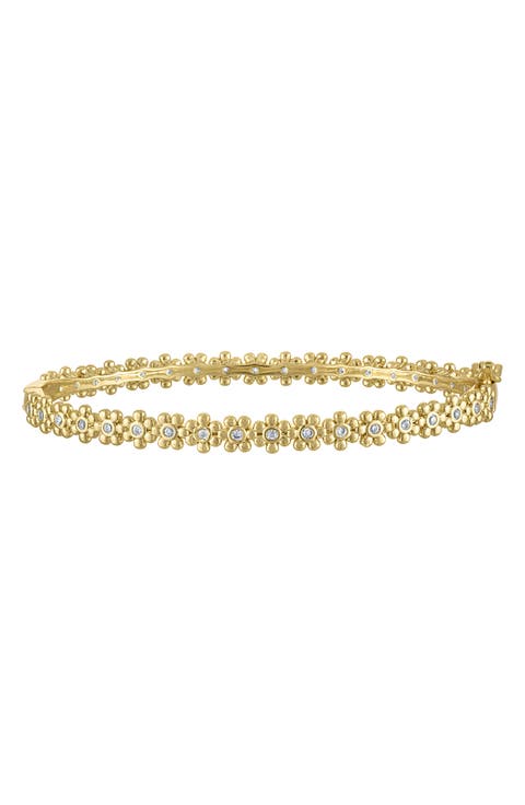 Kids' Flower Cubic Zirconia Tennis Bracelet