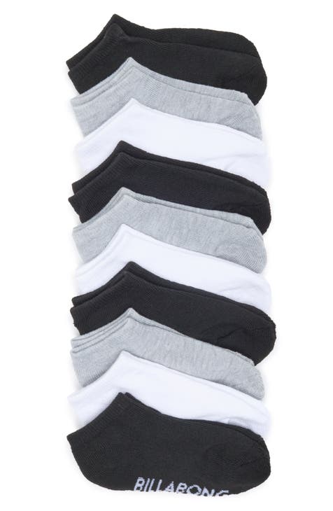 Paquete variado de 10 calcetines tobilleros para niños (niño pequeño y niño grande)