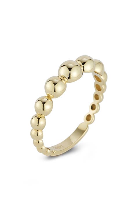 Anillo Burbuja Gradiente Oro 14K