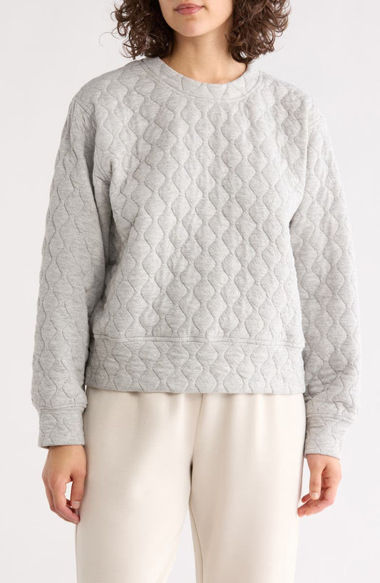Retreat Quilted Crewneck Sweatshirt