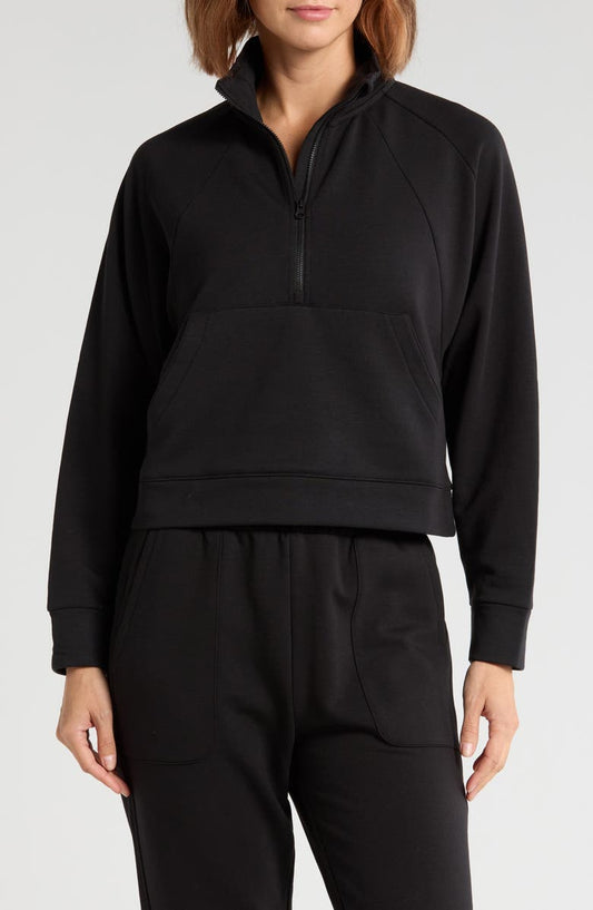Cozy Knit Half-Zip Sweatshirt