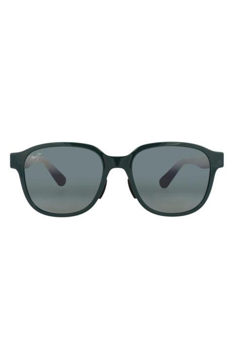 55mm Gradient Polarized Square Sunglasses