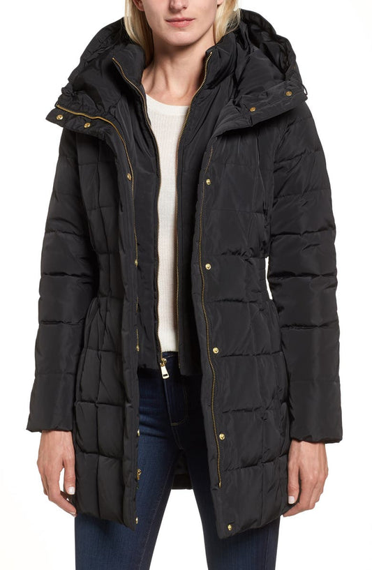 Hooded Down & Feather Jacket