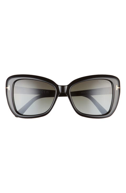 Maeve 55mm Gradient Butterfly Sunglasses