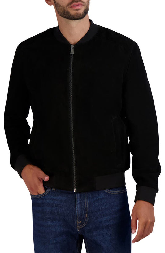 Suede Bomber Jacket