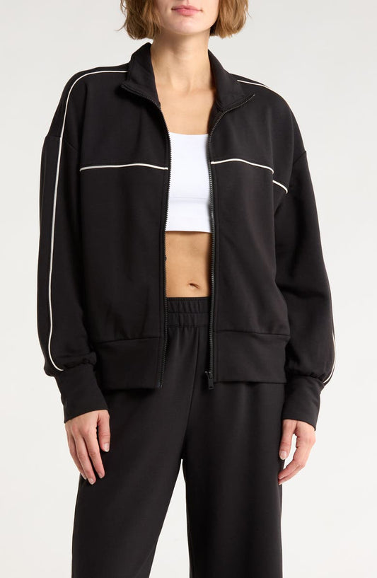 Cozy Knit Track Jacket