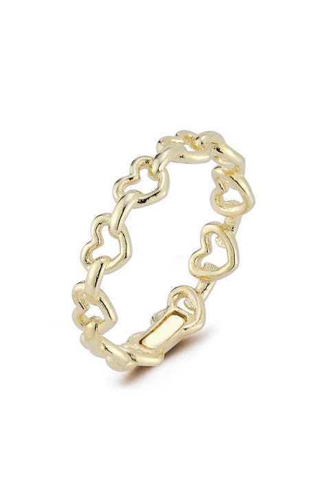 Anillo eslabón corazón