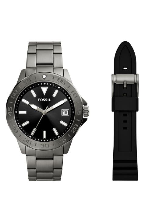 Reloj de cuarzo Bannon convertible de tres manecillas, 45 mm