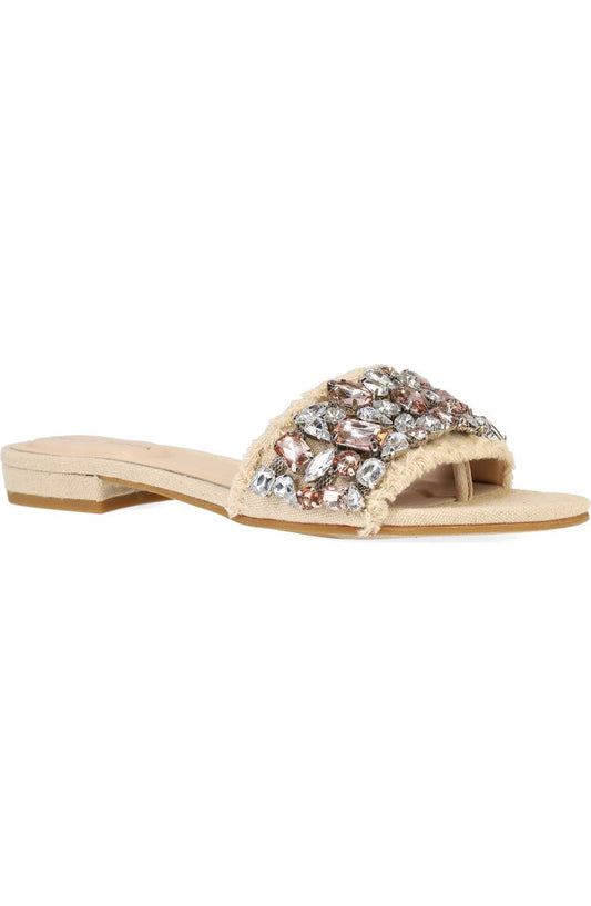 Bayer Imitation Pearl Slide Sandal (Women)