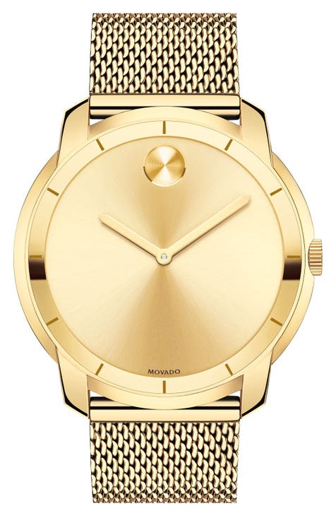 Reloj con pulsera de malla, 44 mm