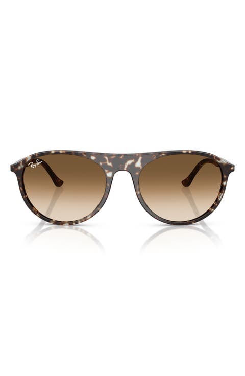 56mm Polarized Gradient Pilot Sunglasses