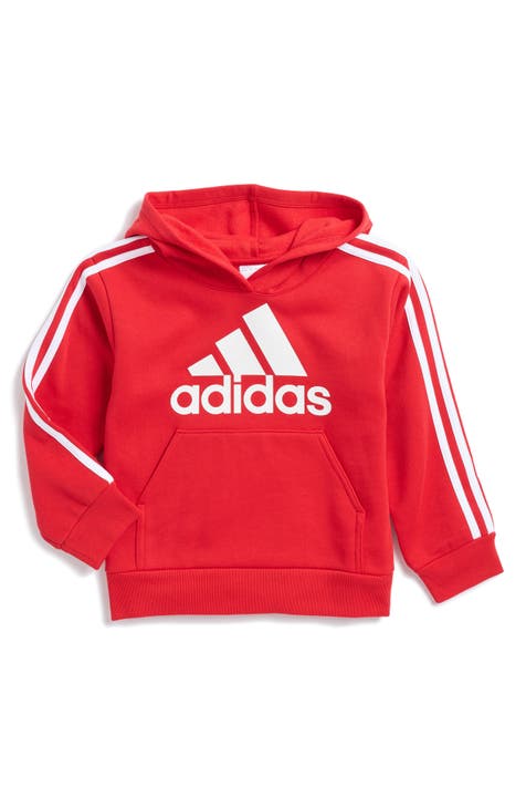 Suéter con capucha de 3 rayas para niños (niño pequeño)