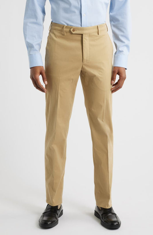 Parker Flat Front Stretch Cotton Pants