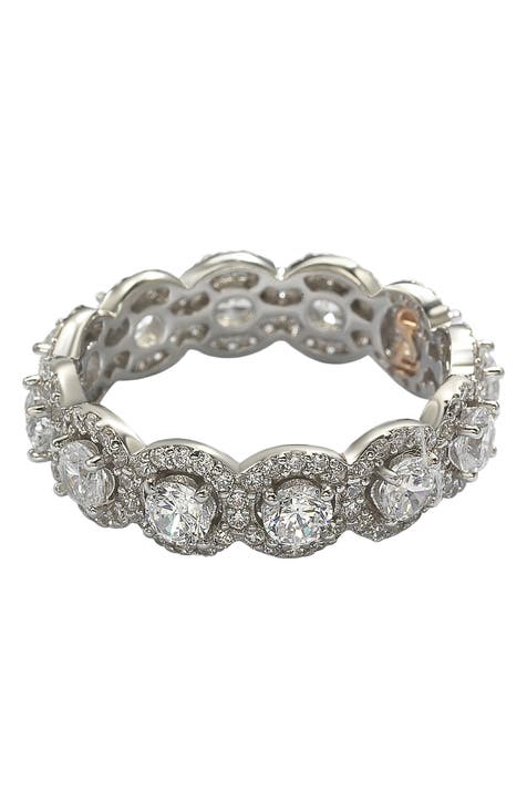 Anillo de plata de ley con circonita