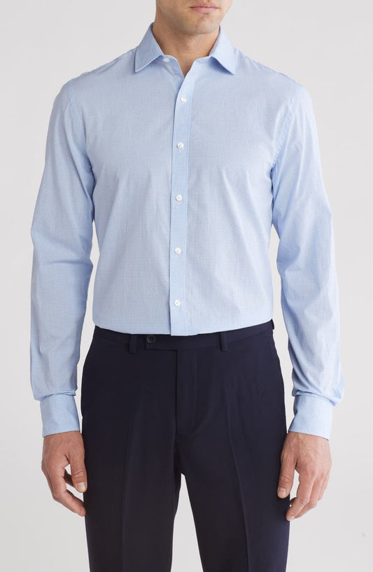 Soft Washed Stretch Slim Fit Dress Shirt