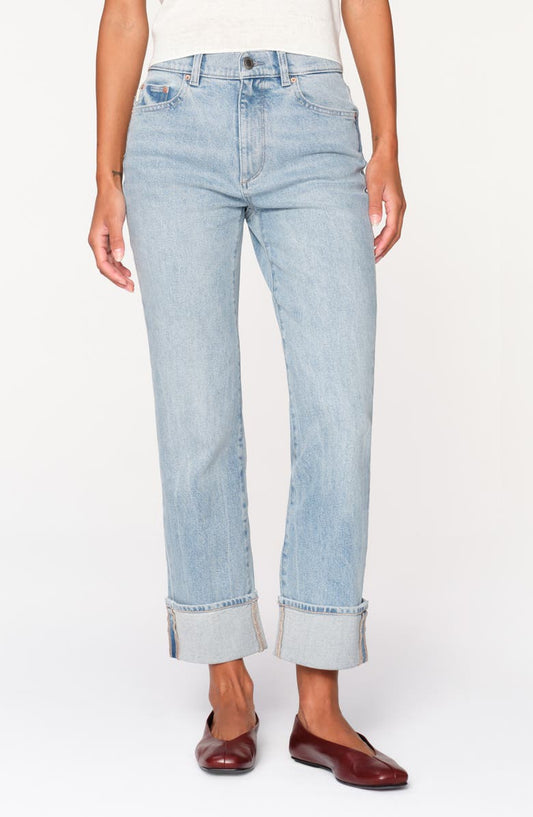 Patti High Waist Ankle Straight Leg Jeans (Aruba Cuffed Vintage)