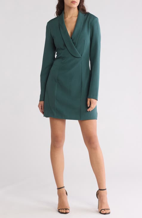 Vestido estilo blazer de manga larga Linda